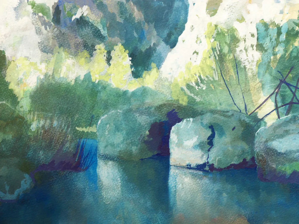 Pantalica Foreboding Rocks Anapo River - Nicholas Stedman