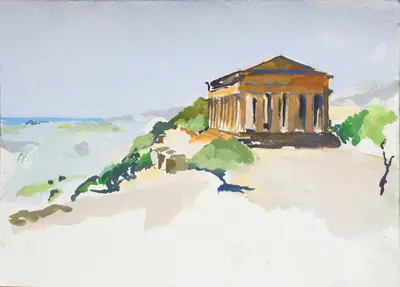 Italy Agrigento Greek Temple