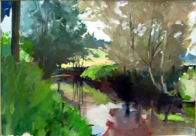 Stour Riverscape Near Godmersham